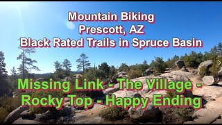 Black rated trails in Spruce Basin: The...