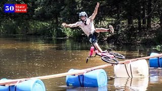 Setting the backyard pond skinny world record...