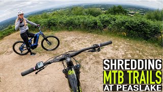 SHREDDING MTB TRAILS AT PEASLAKE!