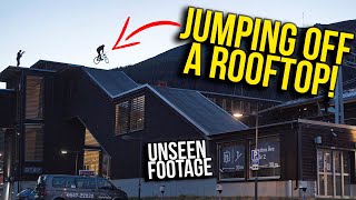 ROOFTOP MINI KICKER JUMP! BEHIND THE SCENES!...