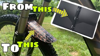 HOW TO MAKE A MOUNTAIN BIKE MUDGUARD: Bike...
