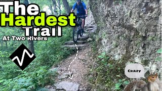 RIDING THE HARDEST TRAIL AT TWO RIVER BIKE...