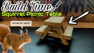 HOW TO BUILD A SQUIRREL SIZE PICNIC TABLE:...