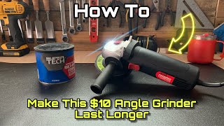 HOW TO MAKE A HARBOR FREIGHT $10 ANGLE GRINDER...