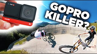 Riding DOWNHILL with the Insta360 ONE R | 360...
