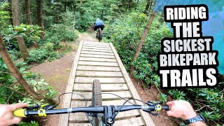RIDING THE SICKEST BIKE PARK TRAILS AND...