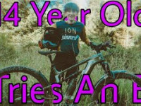 14 Year old SHREDDER tries an E-BIKE!!!