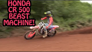 HONDA CR 500 VIBRATES MY HANDS OFF!!!!
