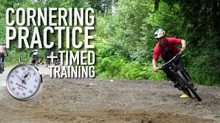 MOUNTAIN BIKE CORNERING DRILLS IN SUNNY...