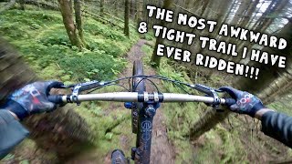 RIDING THE MOST AWKWARD TIGHT TRAILS!!!