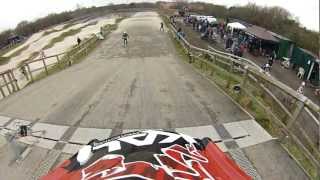 Cruising round Braintree BMX track in practice
