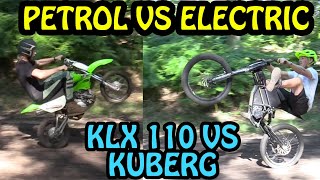 PETROL VS ELECTRIC - KLX 110 VS KUBERG!!!