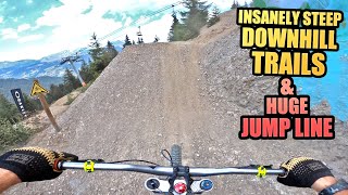 INSANELY STEEP DOWNHILL MTB TRAILS AND A HUGE...