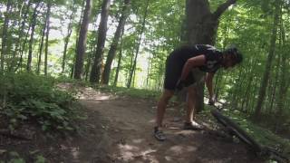 Mountain Biking Crash Clips: Crash at Upper Mac