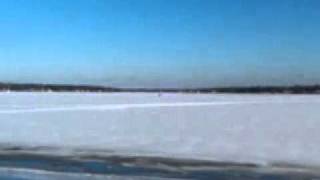 Ice Sailing on Lake Macatawa