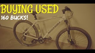 Buying a used mountain bike online.
