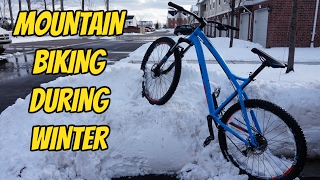 Mountain Biking in the Snow - Winter Sucks