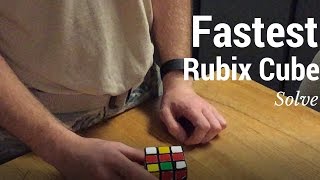 Fastest Rubix Cube Solve Ever.