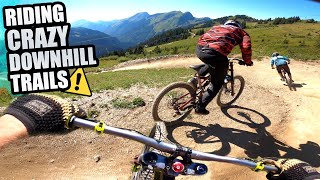 RIDING CRAZY DOWNHILL MTB TRAILS - CHATEL BIKE...