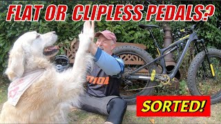 Flat vs Clipless pedals?   NOT THE CONCLUSION...