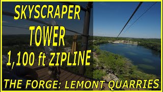 Skyscraper Tower 1,100 ft Zipline at The...