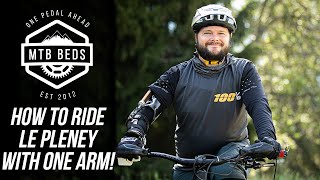 How to ride Morzine's Le Pleney with one arm!