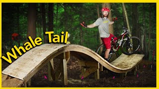 Building A Whale Tail in our Backyard Bike Park!! 