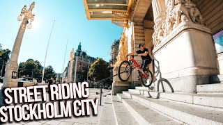 URBAN MTB STREET RIDING IN STOCKHOLM CITY!...