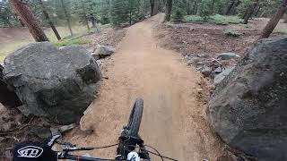Blue Steel in the rain - Snow Summit Bike Park...