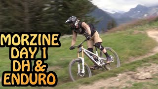 MORZINE DAY 1 ENDURO & DH PLENEY MAIN!!!