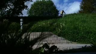 steep gnarly downhill on xc bike, 2016...