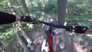 MTB Dive Bomb into Kamikaze - a Rocky Half-Pipe