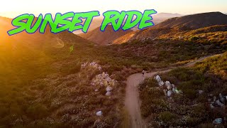 Vail Lake Sunset MTB Ride on MTG Enduro Trail...