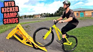 MTB KICKER RAMP SENDS AND FULL SPEED DOWNHILL...