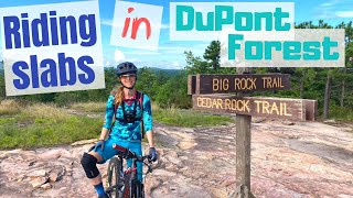 Riding Slabs in DuPont State Recreational...