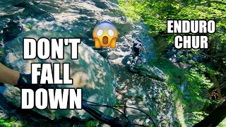 DON'T FALL DOWN! Scary Trail - Enduro MTB  in...