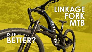 Truly Unique Linkage Fork Mountain Bike!...