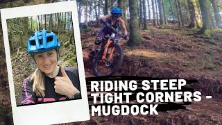 Riding Steep Tight MTB Corners (Mugdock -...