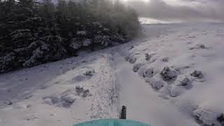 Golfie MTB Trails in the snow ( Innerleithen...