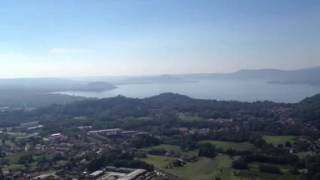 La vista dalla balconata a Sangiano