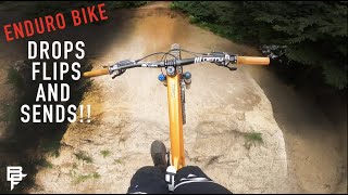 ENDURO BIKE TRICKS AND HUGE SENDS!!