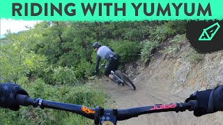 Riding Bikes in With MTB YumYum on His Local...