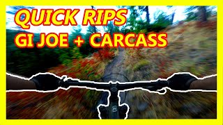 (4K MTB POV) GI Joe + Carcass, Blue Mountain |...