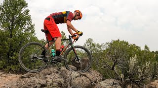 Riding my local MTB trails on a gravel bike --...