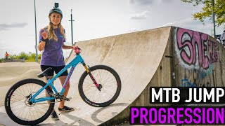 KARA IS SENDING STEEP KICKERS// MTB JUMP...