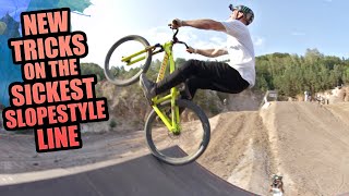 NEW TRICKS ON THE SICKEST MTB SLOPESTYLE LINE...