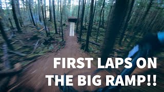 FIRST LAPS ON THE BIG RAMP!!