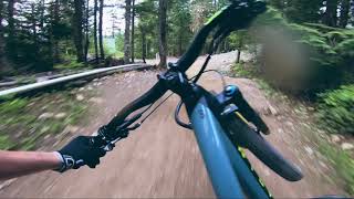 Stabilized POV of A-Line - Whistler Bike Park!