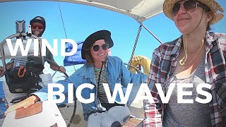 BIG WAVES & SEASICKNESS on our first GREEK...