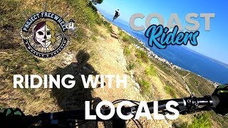 SAILING to our first MOUNTAIN BIKE destination...
